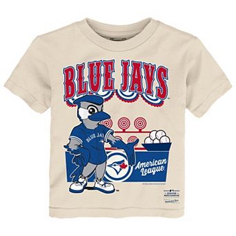 Toddler Mitchell & Ness Cream Toronto Blue Jays Step Back Up T-Shirt