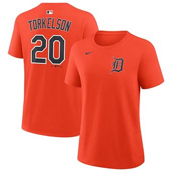 Women's Nike Spencer Torkelson Orange Detroit Tigers Name & Number T-Shirt