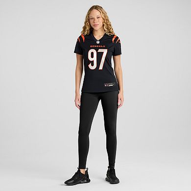 Women's Nike Dexter Lawrence II Black Cincinnati Bengals Game Jersey