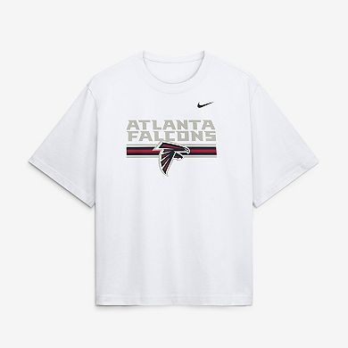 Women's Nike White Atlanta Falcons Redesign Boxy T-Shirt