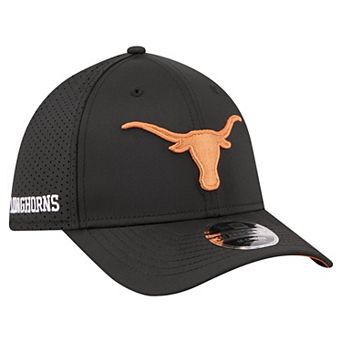 Men's New Era Black Texas Longhorns 39THIRTY M-Crown Flex Fit Hat