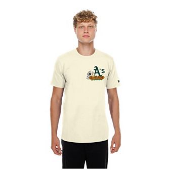Men's New Era Natural Athletics Dia de los Muertos Sugar Skull T-Shirt