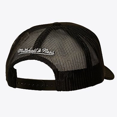 Men's Mitchell & Ness Black Boston Bruins Head Coach Trucker Adjustable Hat