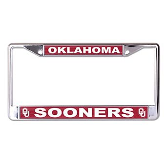 WinCraft Oklahoma Sooners S/L Team Color Covered Metal License Plate Frame