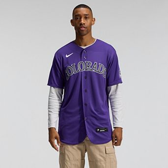 Men's Nike Purple Colorado Rockies Alternate Authentic Jersey