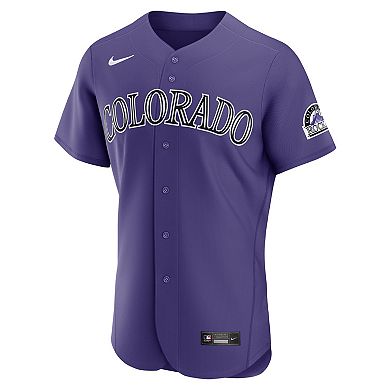 Men's Nike Purple Colorado Rockies Alternate Authentic Jersey