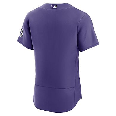 Men's Nike Purple Colorado Rockies Alternate Authentic Jersey