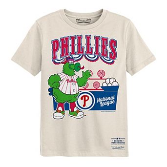 Preschool Mitchell & Ness Cream Philadelphia Phillies Step Back Up T-Shirt