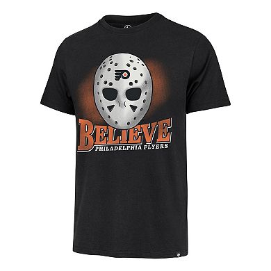 Men's '47 Black Philadelphia Flyers Believe Franklin T-Shirt