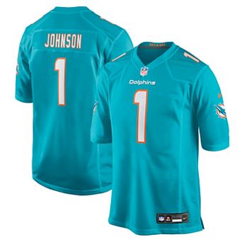 Men's Nike Aqua Miami Dolphins Chris Johnson Team Game Jersey