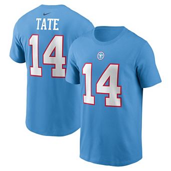 Men's Nike Carnell Tate Light Blue Tennessee Titans Name & Number T-Shirt