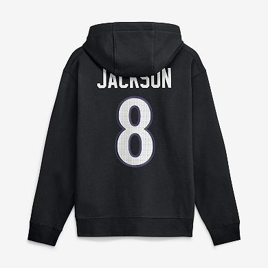 Men's Nike Lamar Jackson Black Baltimore Ravens Name & Number Hoodie