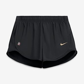 Women's Nike Black Florida State Seminoles Tempo Mid-Rise Dri-FIT Shorts