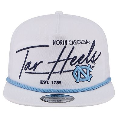 Men's New Era White North Carolina Tar Heels Team Rope 19TWENTY Adjustable Hat
