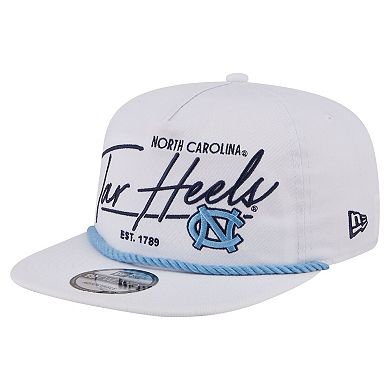 Men's New Era White North Carolina Tar Heels Team Rope 19TWENTY Adjustable Hat