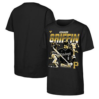 Youth Fanatics Konnor Griffin Black Pittsburgh Pirates Multi-Pic Name & Number T-Shirt