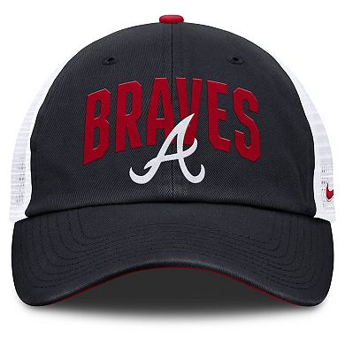 Men's Nike Navy Atlanta Braves Primetime Club Adjustable Trucker Hat