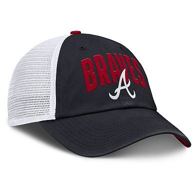 Men's Nike Navy Atlanta Braves Primetime Club Adjustable Trucker Hat