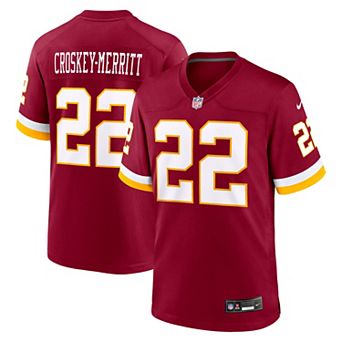 Men's Nike Jacory Croskey-Merritt Burgundy Washington Commanders Game Jersey