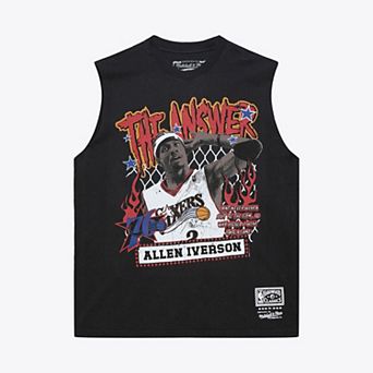 Men's Mitchell & Ness Allen Iverson Black Philadelphia 76ers Best in Class Tank Top