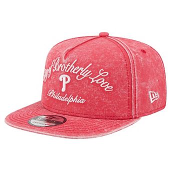 Men's New Era Red Philadelphia Phillies City Slogan A-Frame 9FIFTY Snapback Hat
