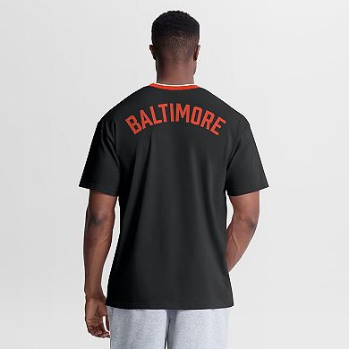 Men's Nike Black Baltimore Orioles Cooperstown Collection Ringer T-Shirt
