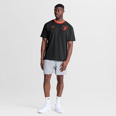 Men's Nike Black Baltimore Orioles Cooperstown Collection Ringer T-Shirt