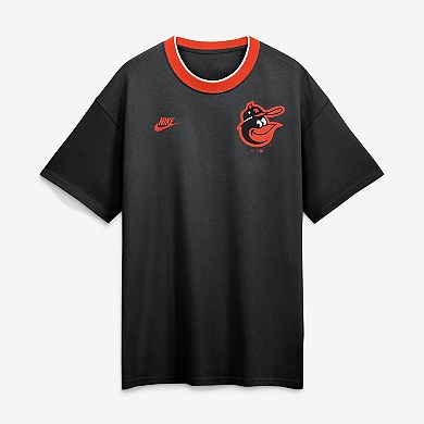 Men's Nike Black Baltimore Orioles Cooperstown Collection Ringer T-Shirt