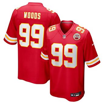 Men's Nike Red Kansas City Chiefs Peter Woods Team Game Jersey
