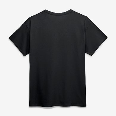 Men's Logo Athletic Black San Antonio Spurs Wordmark T-Shirt