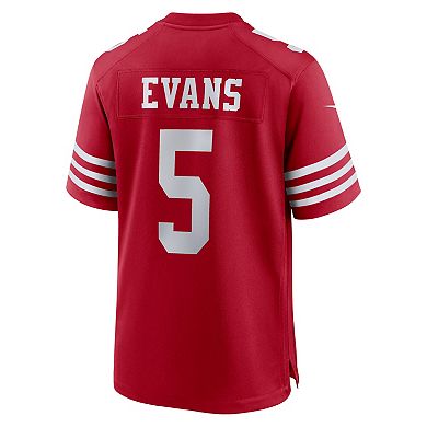 Men's Nike Mike Evans Scarlet San Francisco 49ers Game Jersey