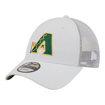 Men's New Era White Arizona Diamondbacks Flag 9FORTY Trucker Adjustable Hat