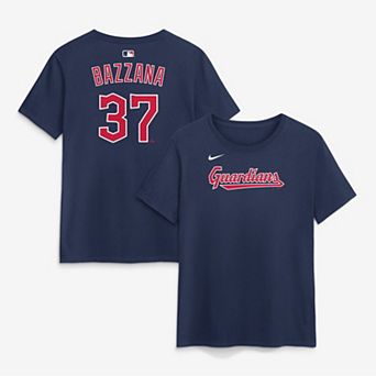 Women's Nike Travis Bazzana Navy Cleveland Guardians Name & Number T-Shirt