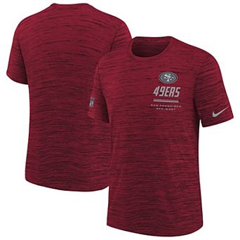 Youth Nike Scarlet San Francisco 49ers Sideline Velocity Dri-FIT T-Shirt