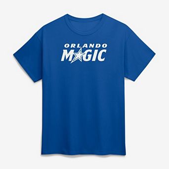 Men's Logo Athletic Blue Orlando Magic Wordmark T-Shirt