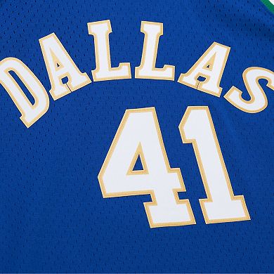 Dirk Nowitzki Dallas Mavericks Royal 1998 Swingman Jersey