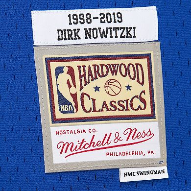 Dirk Nowitzki Dallas Mavericks Royal 1998 Swingman Jersey