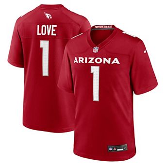 Men's Nike Cardinal Arizona Cardinals Jeremiyah Love Team Game Jersey