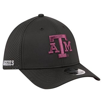 Men's New Era Black Texas A&M Aggies 39THIRTY M-Crown Flex Fit Hat
