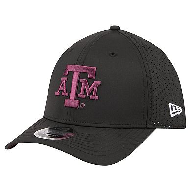 Men's New Era Black Texas A&M Aggies 39THIRTY M-Crown Flex Fit Hat