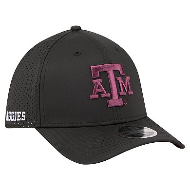 Men's New Era Black Texas A&M Aggies 39THIRTY M-Crown Flex Fit Hat