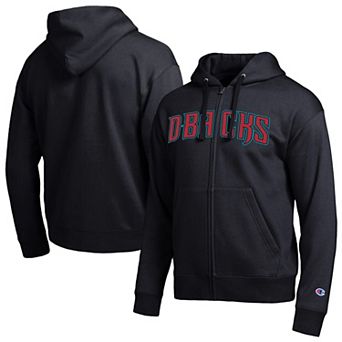 Men's Champion Arizona Diamondbacks Black All-Star Wordmark Full-Zip Hoodie