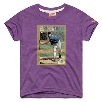 Youth Homage Randy Johnson Purple Arizona Diamondbacks Topps Baseball Card Tri-Blend T-Shirt
