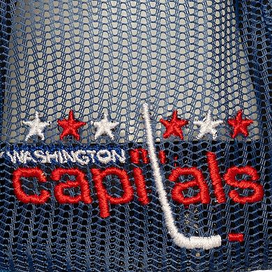 Men's Mitchell & Ness Blue Washington Capitals Head Coach Trucker Adjustable Hat