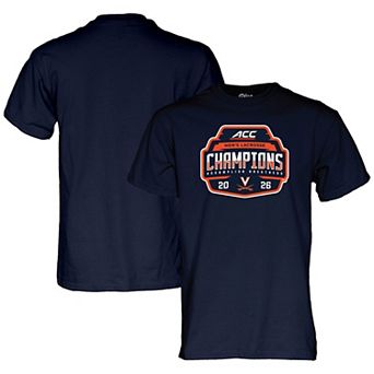 Unisex Blue 84 Navy Virginia Cavaliers 2026 ACC Men's Lacrosse Tournament Champions Locker Room T-Shirt