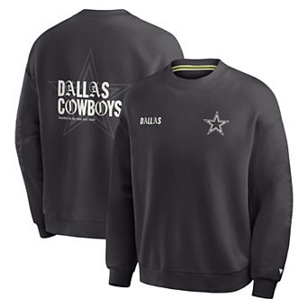 Men's Fanatics Black Dallas Cowboys Oversized Type Play Multi Sweatshirt