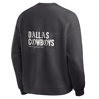 Men's Fanatics Black Dallas Cowboys Oversized Type Play Multi Sweatshirt