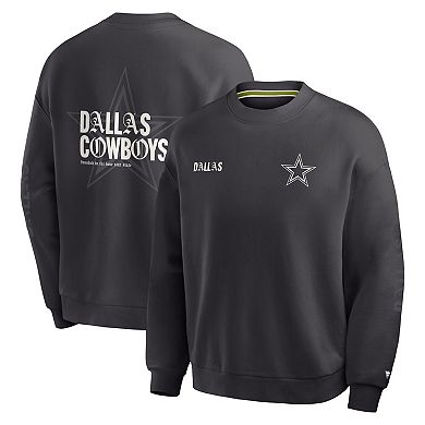 Men's Fanatics Black Dallas Cowboys Oversized Type Play Multi Sweatshirt