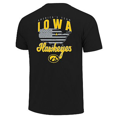 Men's Black Iowa Hawkeyes America's Team T-Shirt