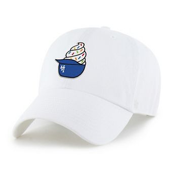 Preschool '47 White Los Angeles Dodgers Ice Cream Helmet Clean Up Adjustable Hat